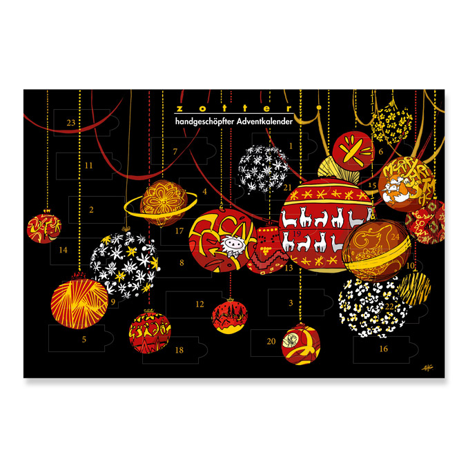 Handgeschöpfter Adventkalender 