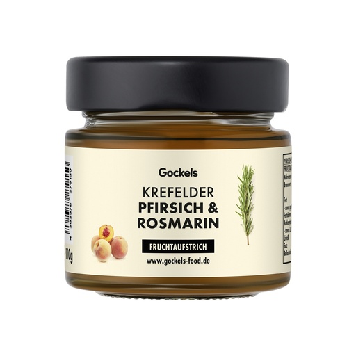 Krefelder Pfirsich & Rosmarin Fruchtaufstrich